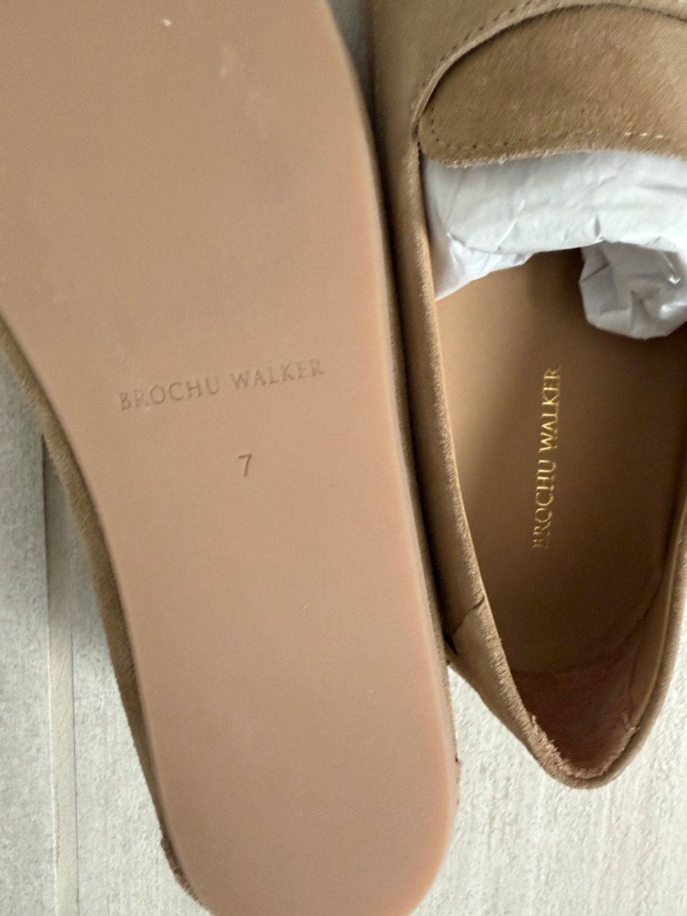 Brochu Walker Suede The Avalon Loafer in Antler - Picture 5 of 5